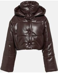 Nanushka - Aveline Faux Leather Puffer Jacket - Lyst