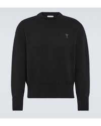 Ami Paris - Cotton And Wool Sweater - Lyst