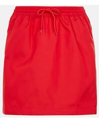 Wardrobe NYC - High-Rise Drawstring Miniskirt - Lyst