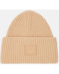 Acne Studios - Beanie Large Face aus Wolle - Lyst