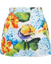 Dolce & Gabbana Shorts de popelin de algodon floral - Multicolor