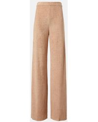 Loro Piana - Linen And Cotton Terry Wide-Leg Pants - Lyst