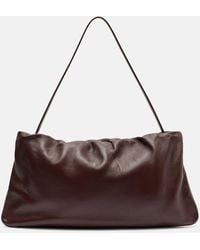 The Row - Xl Bourse Leather Shoulder Bag - Lyst