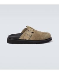 KENZO - Matto Suede Clogs - Lyst