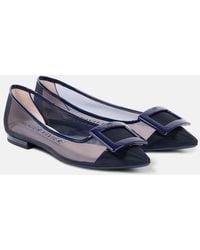 Roger Vivier - Gommettine Mesh Ballet Flats - Lyst