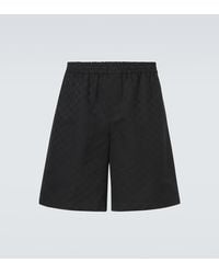 Gucci - Gg Canvas Linen-Blend Shorts - Lyst