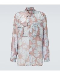 Dries Van Noten - Floral Silk Shirt - Lyst