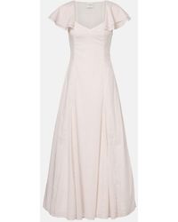 Posse - Marlowe Polka-Dot Cotton Maxi Dress - Lyst