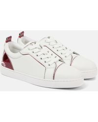 Christian Louboutin - Fun Louise Junior Leather Low-Top Trainers - Lyst