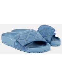 Birkenstock - Wattierte Slides Sylt Aus Denim - Lyst