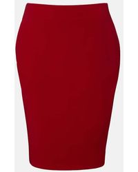 Saint Laurent - Jupe Crayon A Taille Haute - Lyst