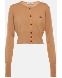 Vivienne Westwood - Cardigan cropped Bea in lana e cashmere - Lyst