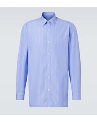 Charvet - Striped Cotton Poplin Shirt - Lyst