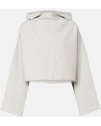 Jean Paul Gaultier - Sudadera Cropped De Algodon Con Logo - Lyst