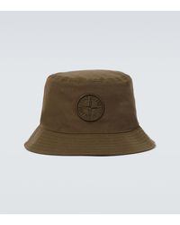 Stone Island - Compass Cotton Bucket Hat - Lyst