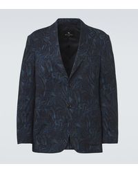 Etro - Paisley Wool-Blend Jacquard Blazer - Lyst