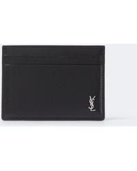 Saint Laurent - Kartenetui Cassandre Aus Leder - Lyst