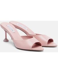 Aquazzura - Bisous 65 Leather Mules - Lyst