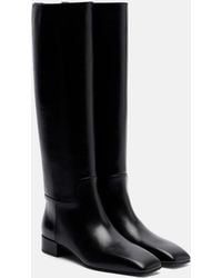 Christen - Classic Square Leather Knee-High Boots - Lyst
