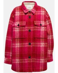 Isabel Marant - Harveli Plaid Wool-Blend Jacket - Lyst