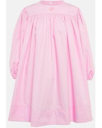 Patou - Cotton Poplin Minidress - Lyst