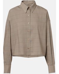 Frankie Shop - Arlen Plaid Wool-Blend Shirt - Lyst