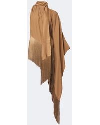 ‎Taller Marmo - Atlas Fringed Scarf-Detail Crepe Cady Blouse - Lyst