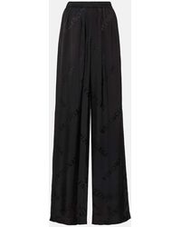 Balenciaga - Pants In Black Viscose - Lyst