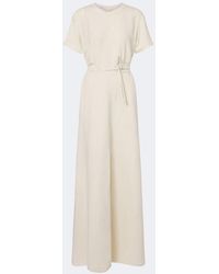 Brunello Cucinelli - Monilli Belted Maxi Dress - Lyst