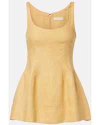 Faithfull the Brand - Syna Peplum Linen Top - Lyst