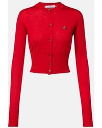 Vivienne Westwood - Bea Cropped Wool And Silk Cardigan - Lyst