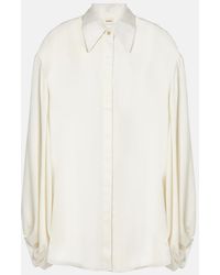 KHAITE - Bam Chiffon Shirt - Lyst