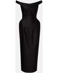 Magda Butrym - Off-Shoulder Cotton Bustier Dress - Lyst