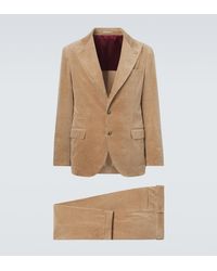 Brunello Cucinelli - Cotton And Cashmere Corduroy Suit - Lyst
