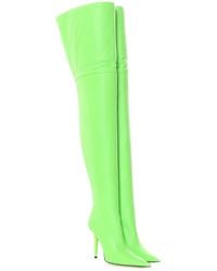 balenciaga high knee boots
