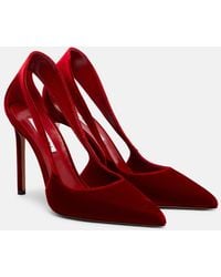 Aquazzura - Dangerous Liaisons 105 Velvet Pumps - Lyst