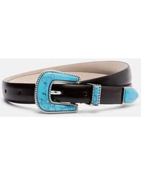 DEHANCHE - Travertine Leather Belt - Lyst