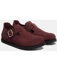 Birkenstock - London Suede Slip-On Shoes - Lyst