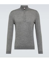 Kiton - Wool Half-zip Sweater - Lyst