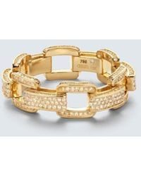 SHAY - Deco Link 18Kt Ring With Diamonds - Lyst