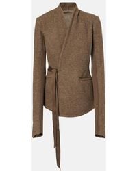Rick Owens - Hollywood Wool Wrap Jacket - Lyst