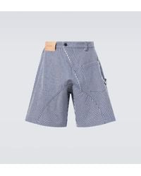 JW Anderson - Striped Cotton Shorts - Lyst