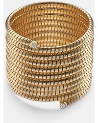 Marina B - Trisolina 18Kt Bangle With Diamonds - Lyst
