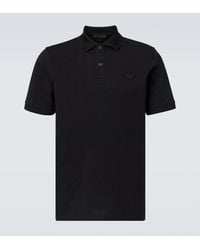 Prada - Cotton Polo Shirt - Lyst