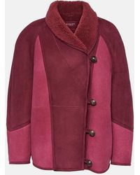 Isabel Marant - Abeni Shearling-Lined Suede Jacket - Lyst