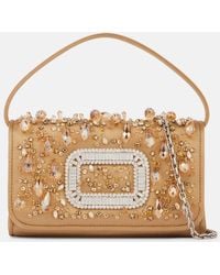 Roger Vivier - Pilgrim Micro Embellished Shoulder Bag - Lyst