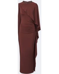 Roland Mouret - Crystal-Embellished Jersey Maxi Dress - Lyst