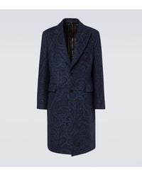 Etro - Paisley Wool And Cashmere Jacquard Coat - Lyst