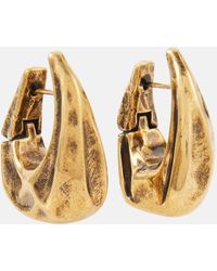 Khaite - Olivia Small 18kt Gold-plated Hoop Earrings - Lyst