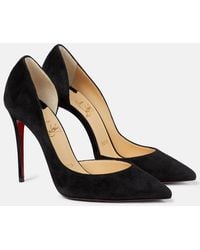 Christian Louboutin - Iriza 100 Suede Pumps - Lyst